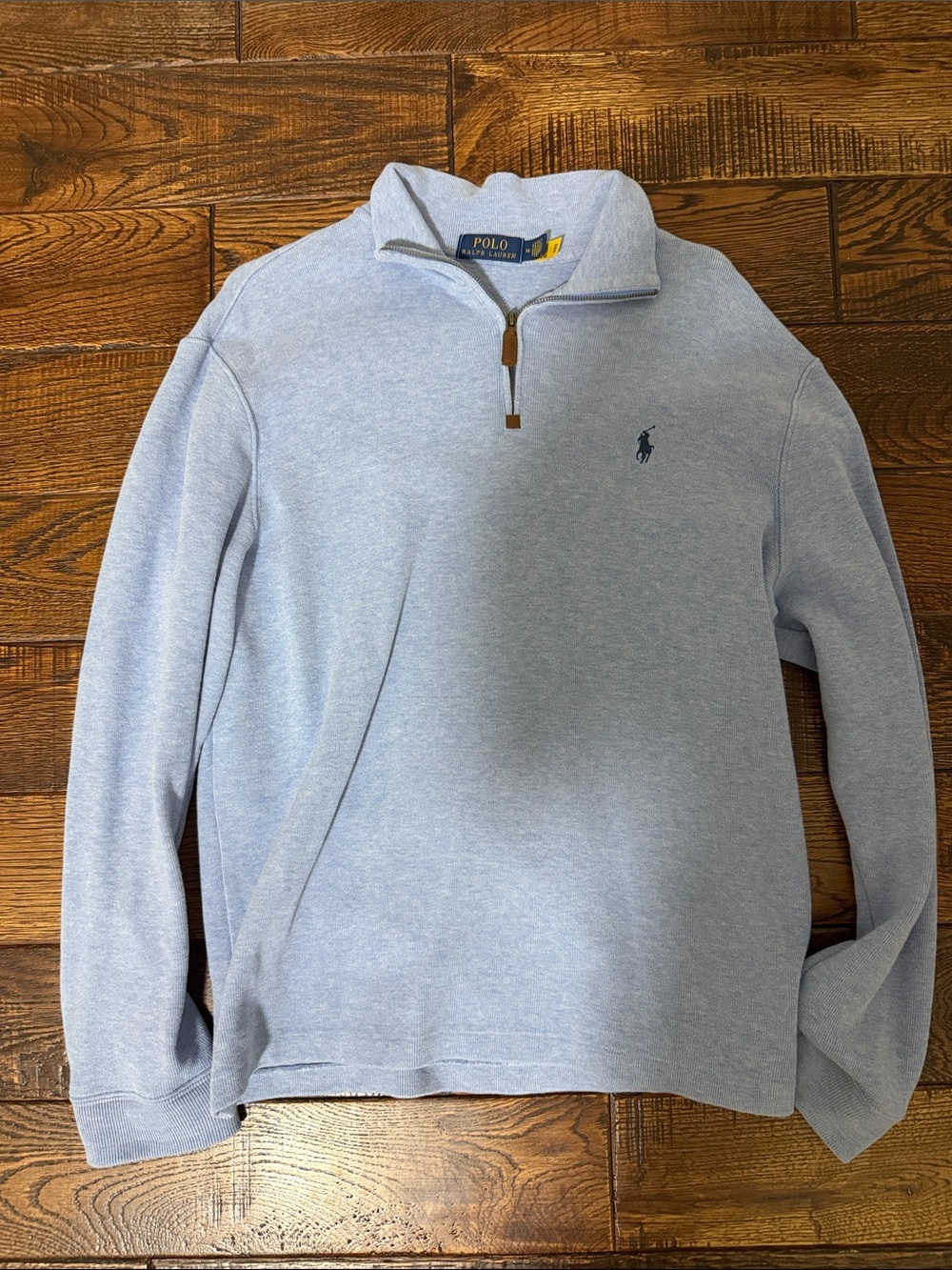 Polo by Ralph Lauren Light Blue Half-Zip Pullover Sweater